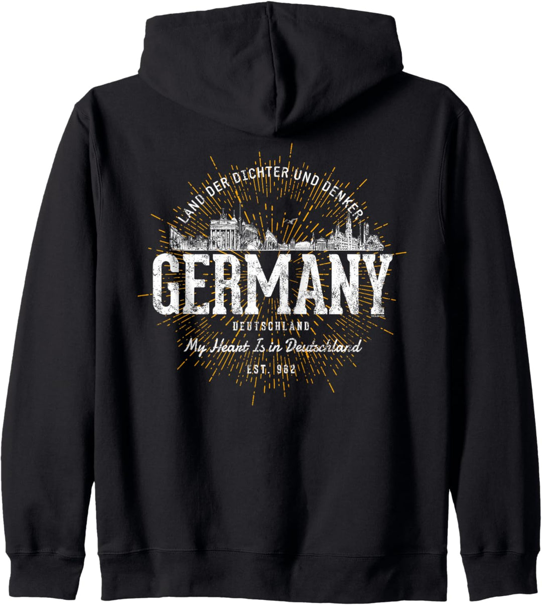 Germany Vintage Retro Deutschland Kapuzenjacke