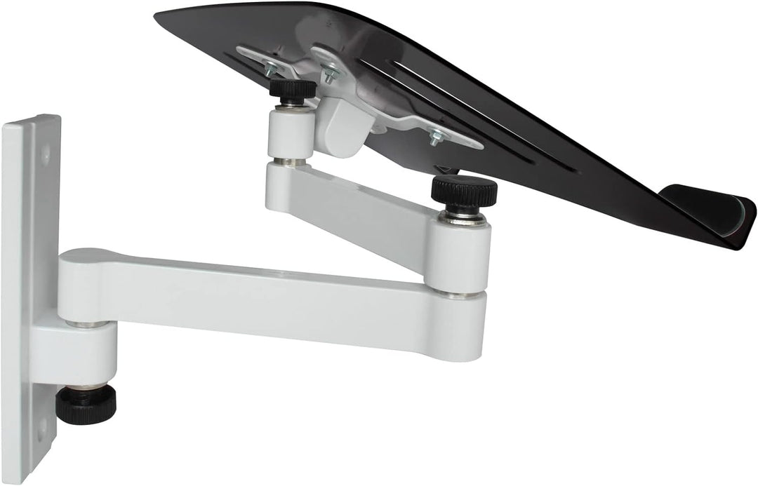 Drall Universal Wandhalterung Halterung für Laptop Netbook Tablet PC - weiss - mit Notebook Adapterp
