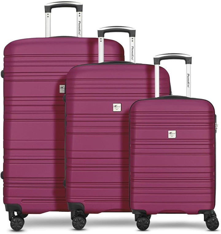 CHECK.IN Paradise Kofferset - 3-teilig | Koffer gross und Handgepäck-Trolley aus ABS-Material mit Za