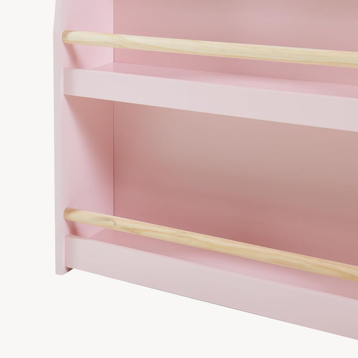 [en.casa] Kinder Bücherregal Virer Kinderregal mit 3 offenen Fächern Aufbewahrung Montessori Standre