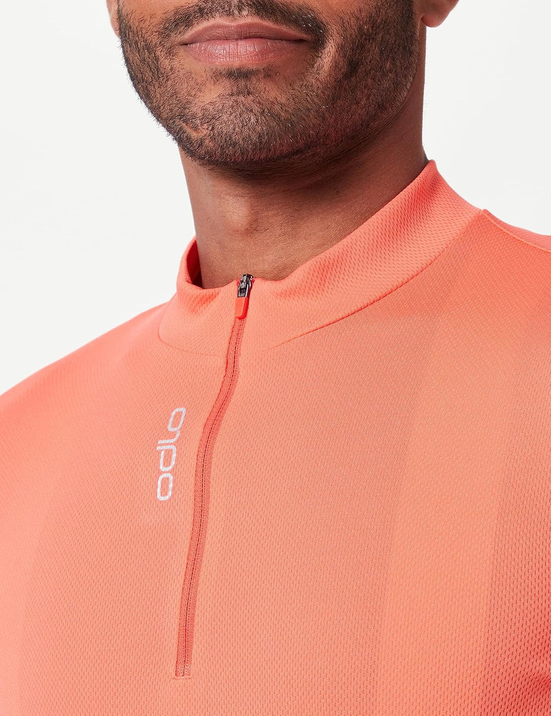 Odlo Herren Essentials_411972 Radtrikot halber Reissverschluss M Firelight, M Firelight