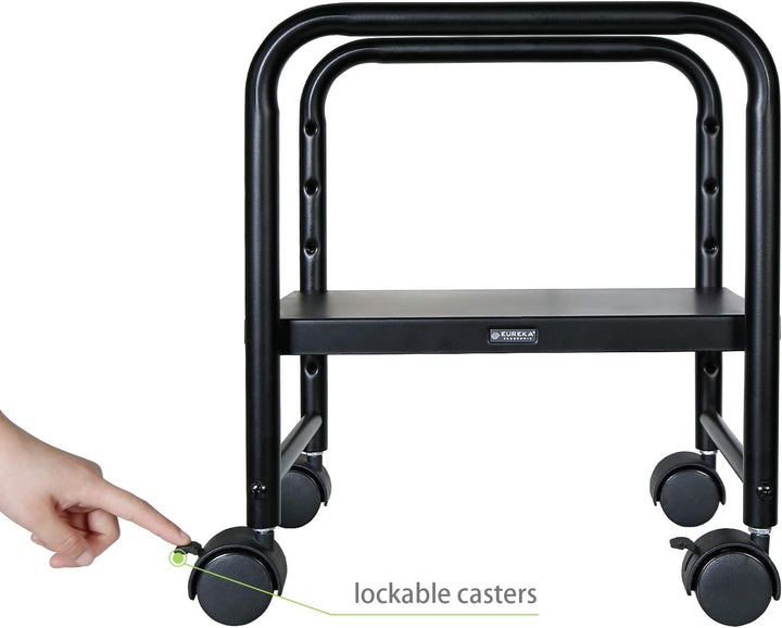 EUREKA ERGONOMIC PC Rollwagen Höhenverstellbarer PC Ständer Rollbar Tower Ständer mit Rollen Compute