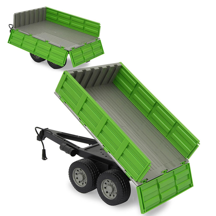 JAMARA 412412 - Kipper für Fendt 1050 - Ferngesteuerte Kippmulde hoch/Runter, Anhängerkupplung vorne
