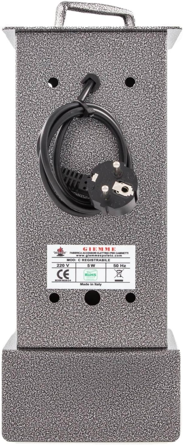 GIEMME Elektrischer Drehspiess für Kamin & Grill – Rotisserie mit Motor, Drehspiess für Fleisch & Ge