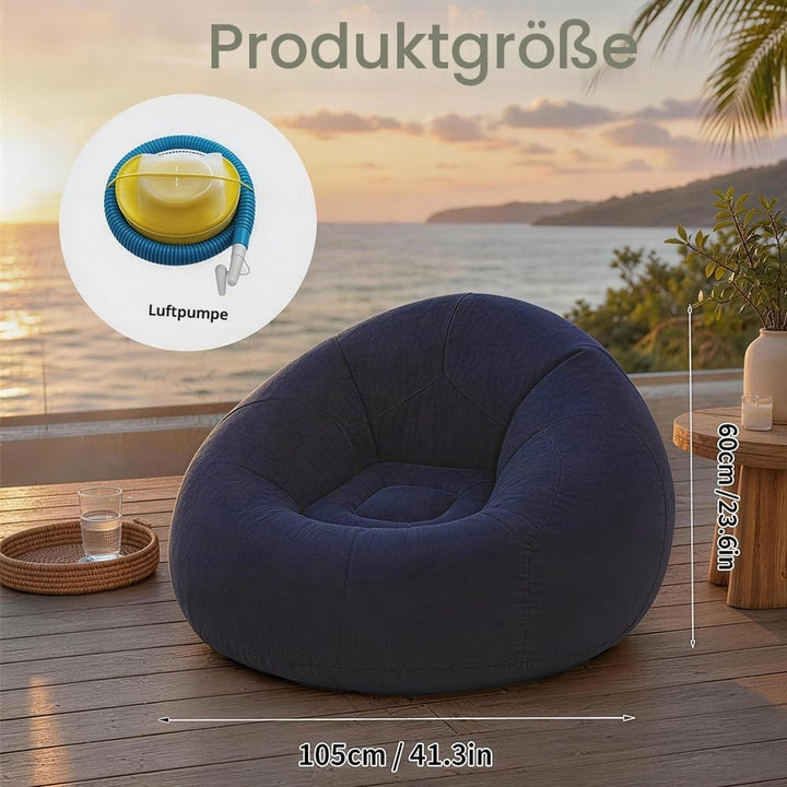 Aufblasbarer Sitzsack, Aufblasbares Stuhl Sofa, Sitzsack Aufblasbar, Aufblasbarer Lounge Sessel, Tra