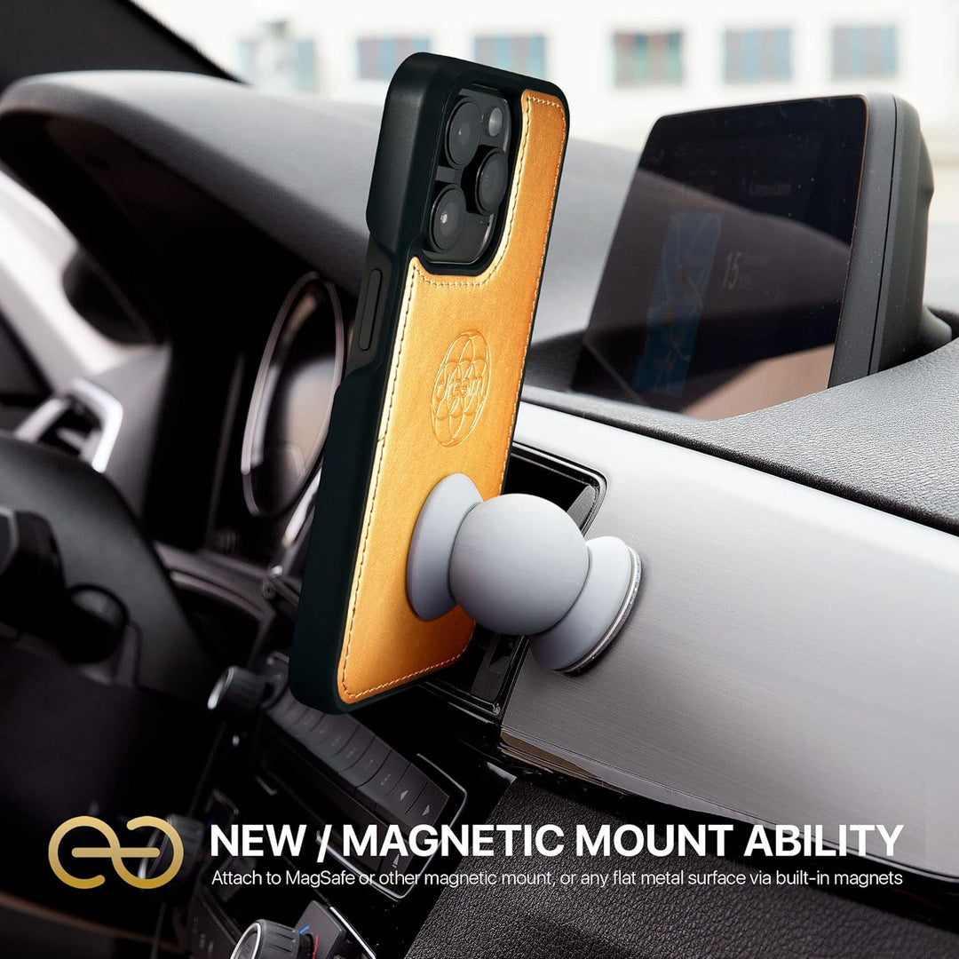 Dreem Fibonacci iPhone 14 Pro Max Brieftaschen-Etui / 2-in-1 stossfestes Etui und abnehmbares Folio