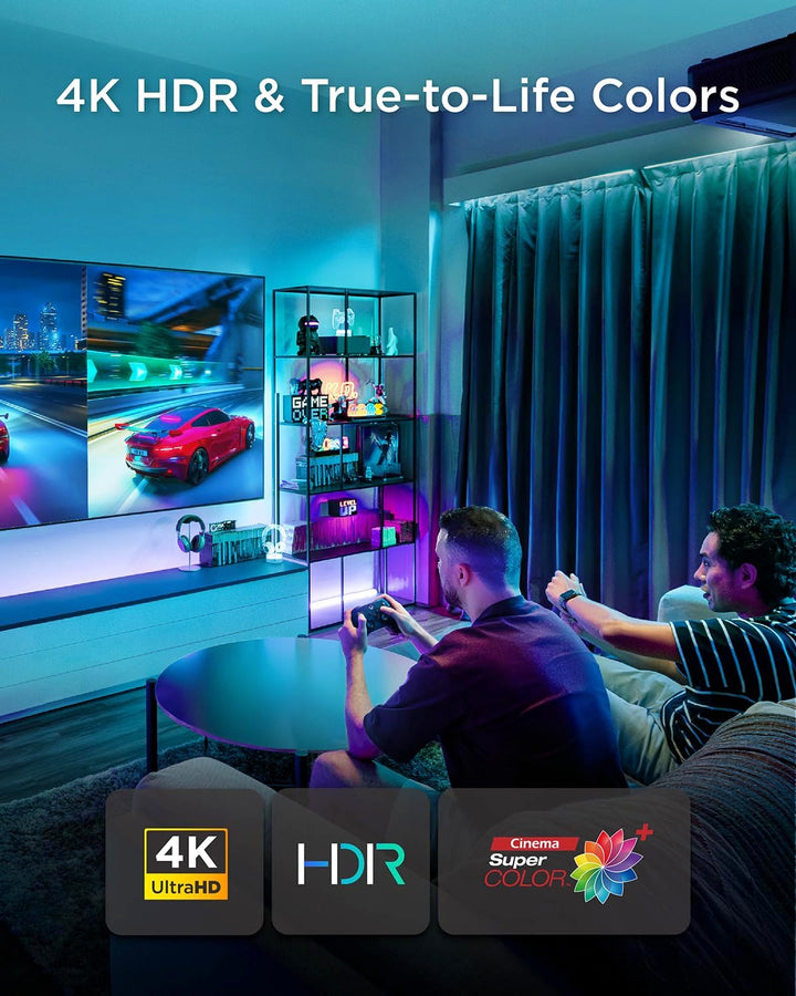 ViewSonic X1-4K Pro Echter 4K Beamer mit Google TV, 2500 ANSI Lumen, 240 Hz, HDR, 4.2 ms Eingabeverz