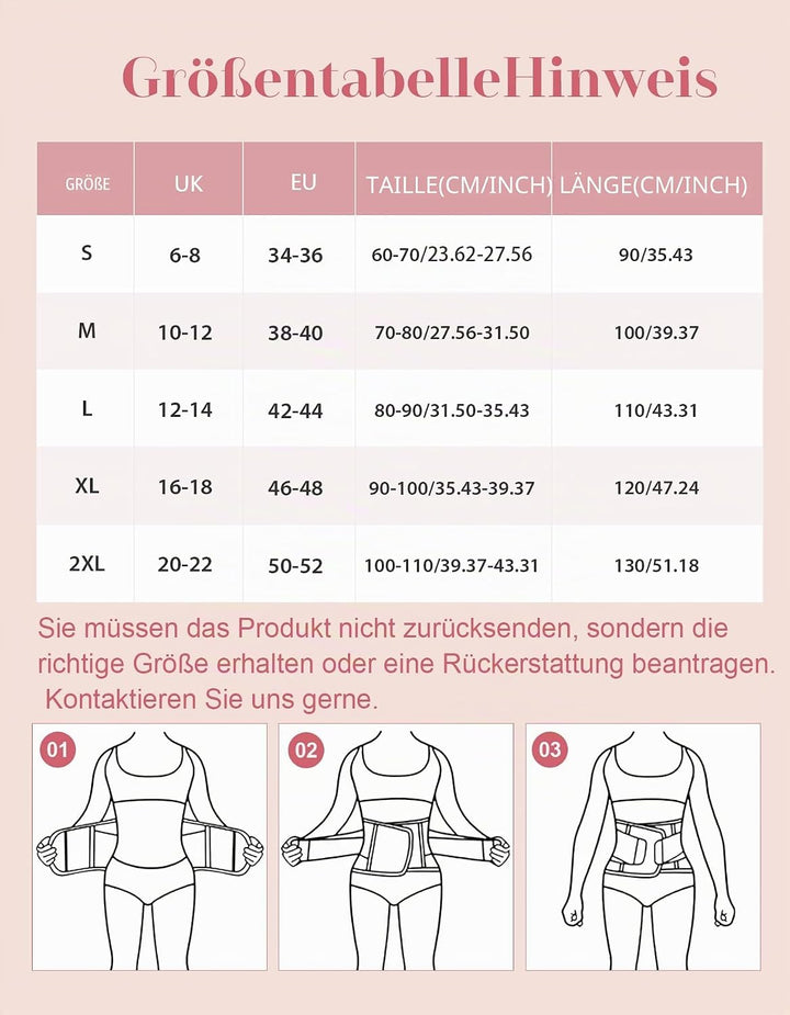 SIHOHAN Bauchweggürtel, Fitness Gürtel Verstellbarer, Taille Trimmer Gürtel Fitnessgürtel, Abnehmen