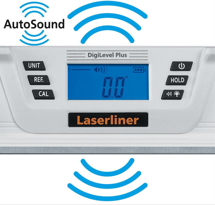 Laserliner DigiLevel Plus 40, Digitale Wasserwaage | 360° Winkelmessung, Umschlagkalibrierung, Magne