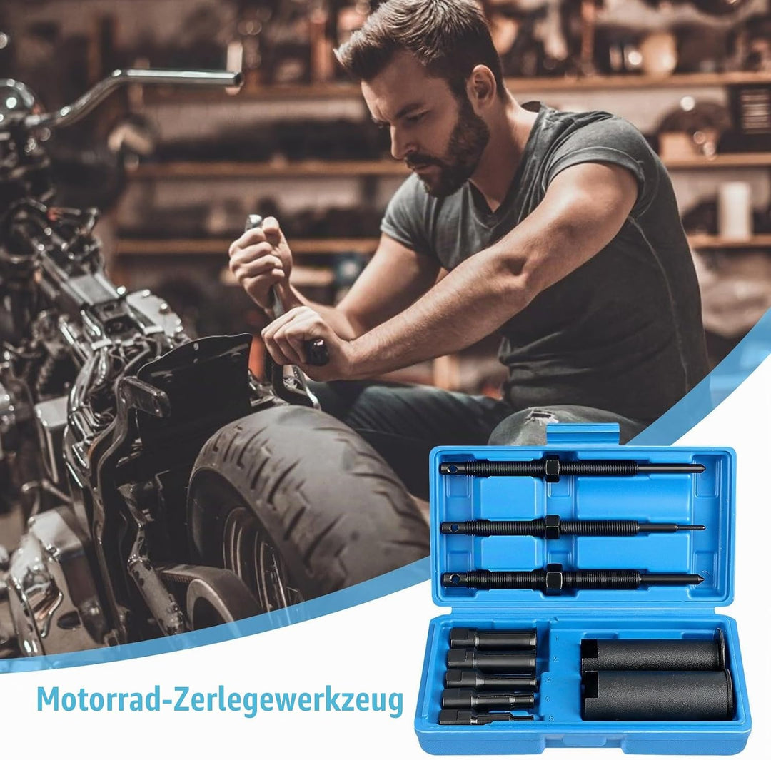 9-23 Mm Motorcycle Inner Bearing Puller with Portable Blow-Moulded Case Inner Bearing Puller Wheel B