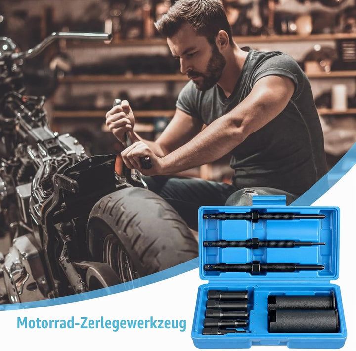 9-23 Mm Motorcycle Inner Bearing Puller with Portable Blow-Moulded Case Inner Bearing Puller Wheel B