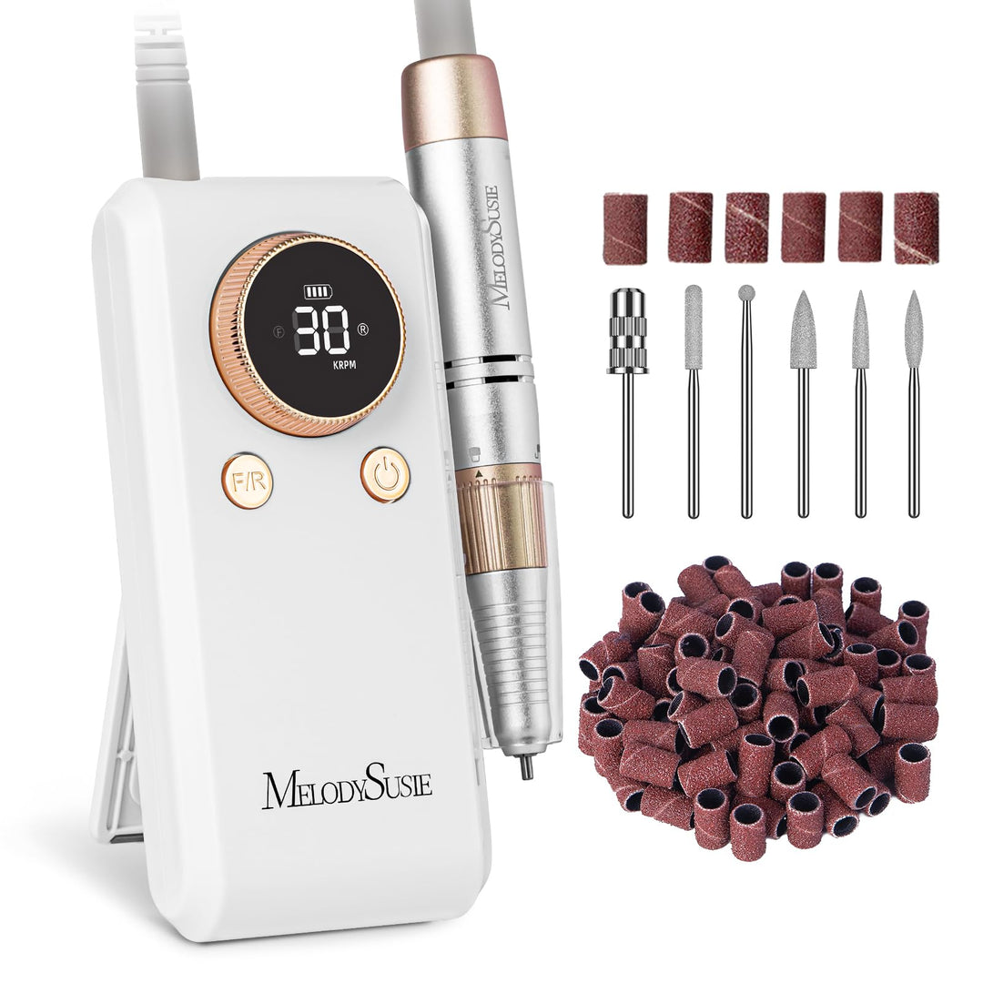 MelodySusie SC330G 2-in-1 Nagelfräser für Clip-on- und Tischgebrauch: Wiederaufladbare Professionell