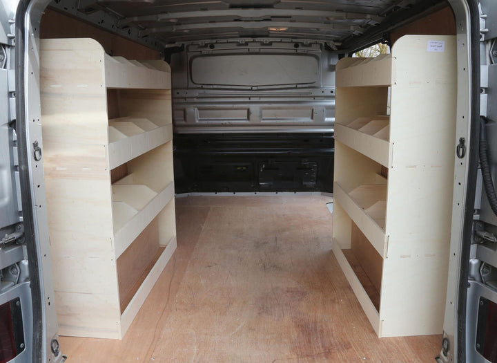 Vanify - Kompatibel mit Opel VIVARO L1 2014-19 Fahrzeugeinrichtung Fahrzeugregale, doppelte Regale h