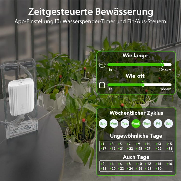 Haozee Automatisches Bewässerungssystem,Automatisches Bewässern für Garten, Balkonpflanzen, Topfpfla