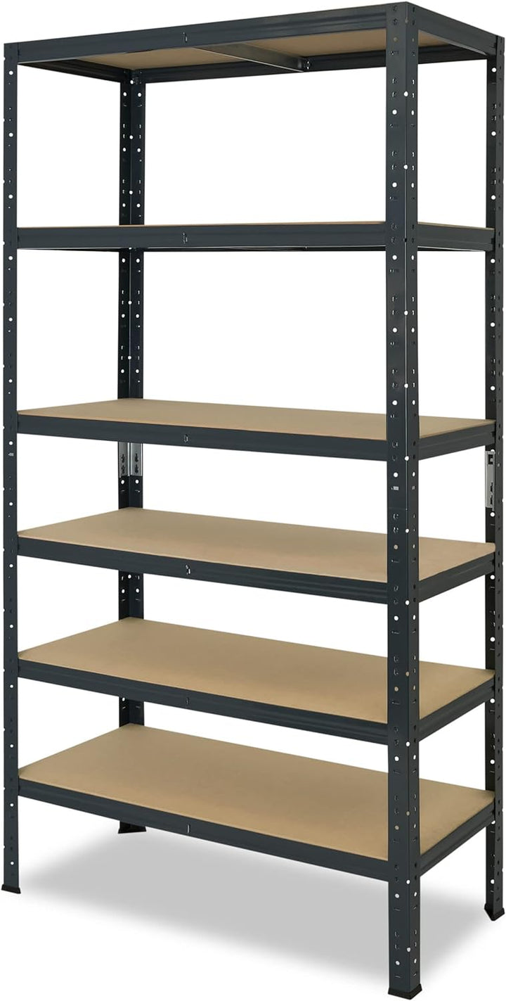 shelfplaza® 200x45x30cm Home Schwerlastregal anthrazit/Metallregal mit 6 Böden/Kellerregal Metall, G