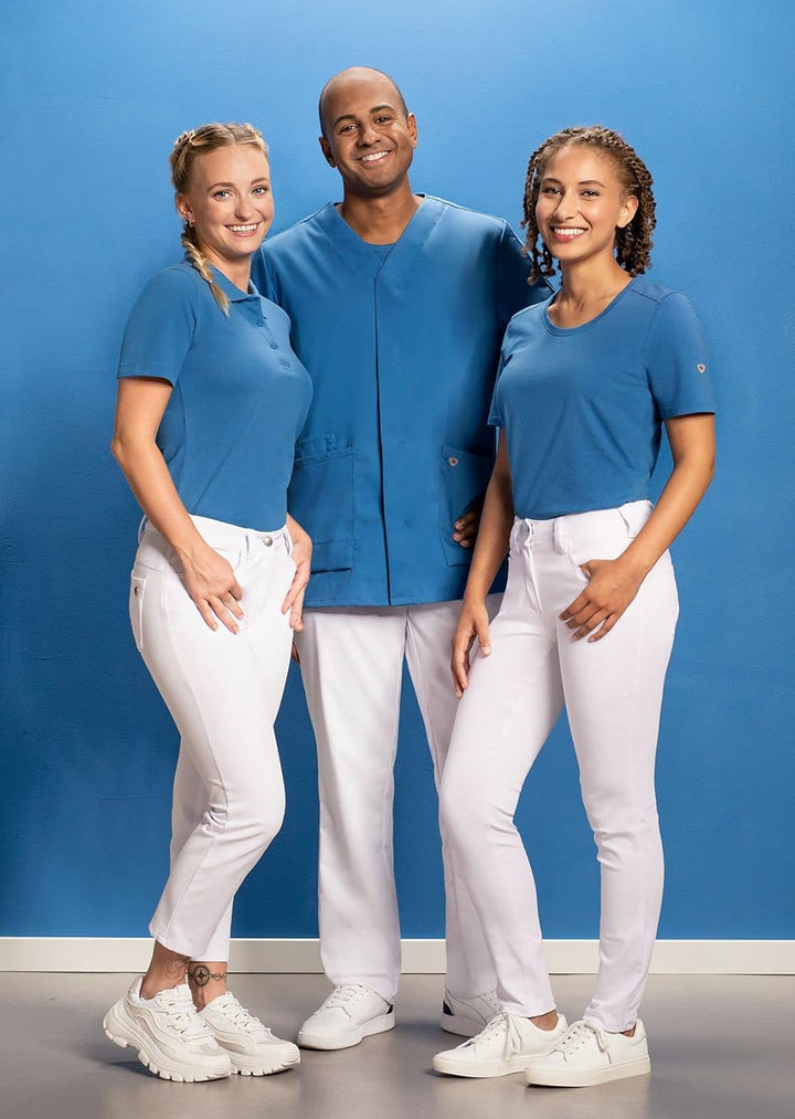 BP 1648-181-11-M Poloshirt für Frauen, 1/2 Ärmel, Polokragen mit Knopfleiste, 64 cm, 220,00 g/m² Sto