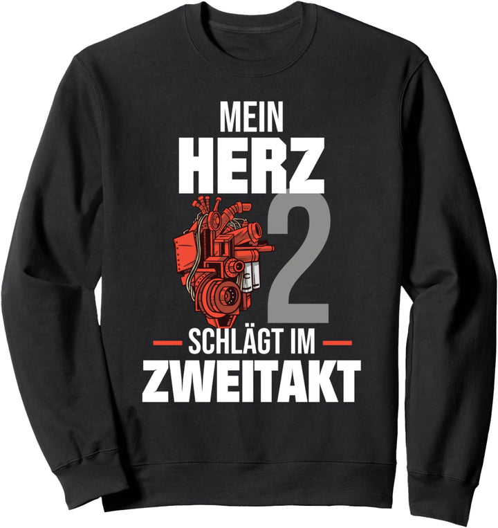 Mein Herz schlägt im Zweitakt | Moped Motorroller Sweatshirt