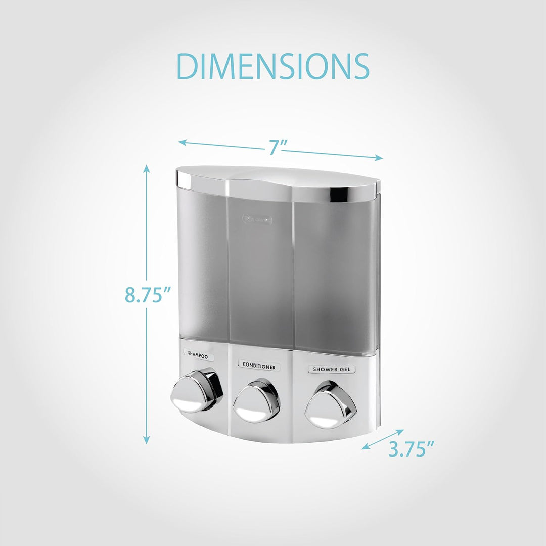 Better Living 76344-1 Spender, Chrom, 3-Chamber Chrome 3-Chamber, Chrome 3-Chamber