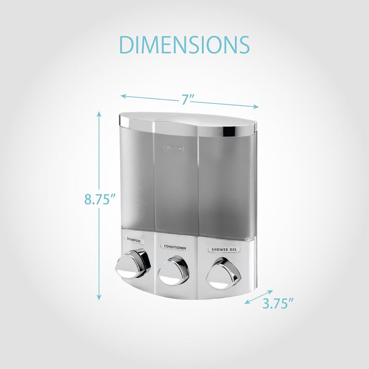 Better Living 76344-1 Spender, Chrom, 3-Chamber Chrome 3-Chamber, Chrome 3-Chamber