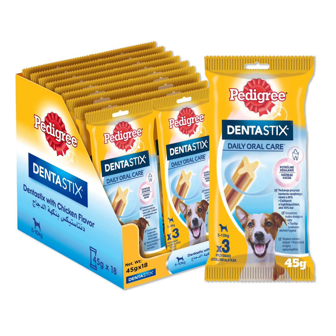 Pedigree Dentastix Leckerli für Hunde Kleiner Rassen 45g, 18 Stück