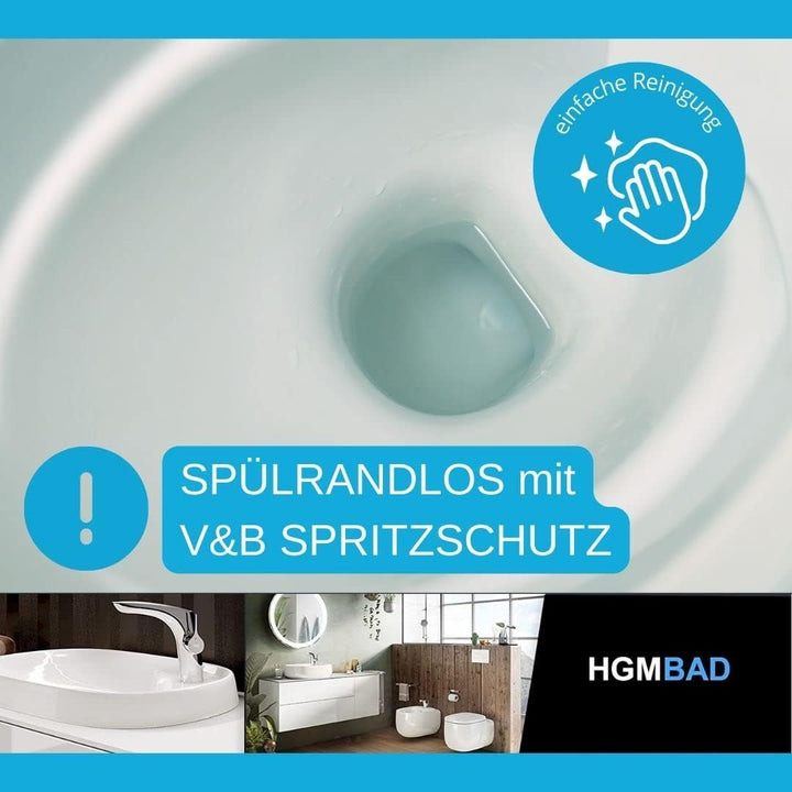 WC Villeroy und Boch Omnia architectura DirectFlush Spülrandlos, mit Beschichtung, Deckel zum abnehm