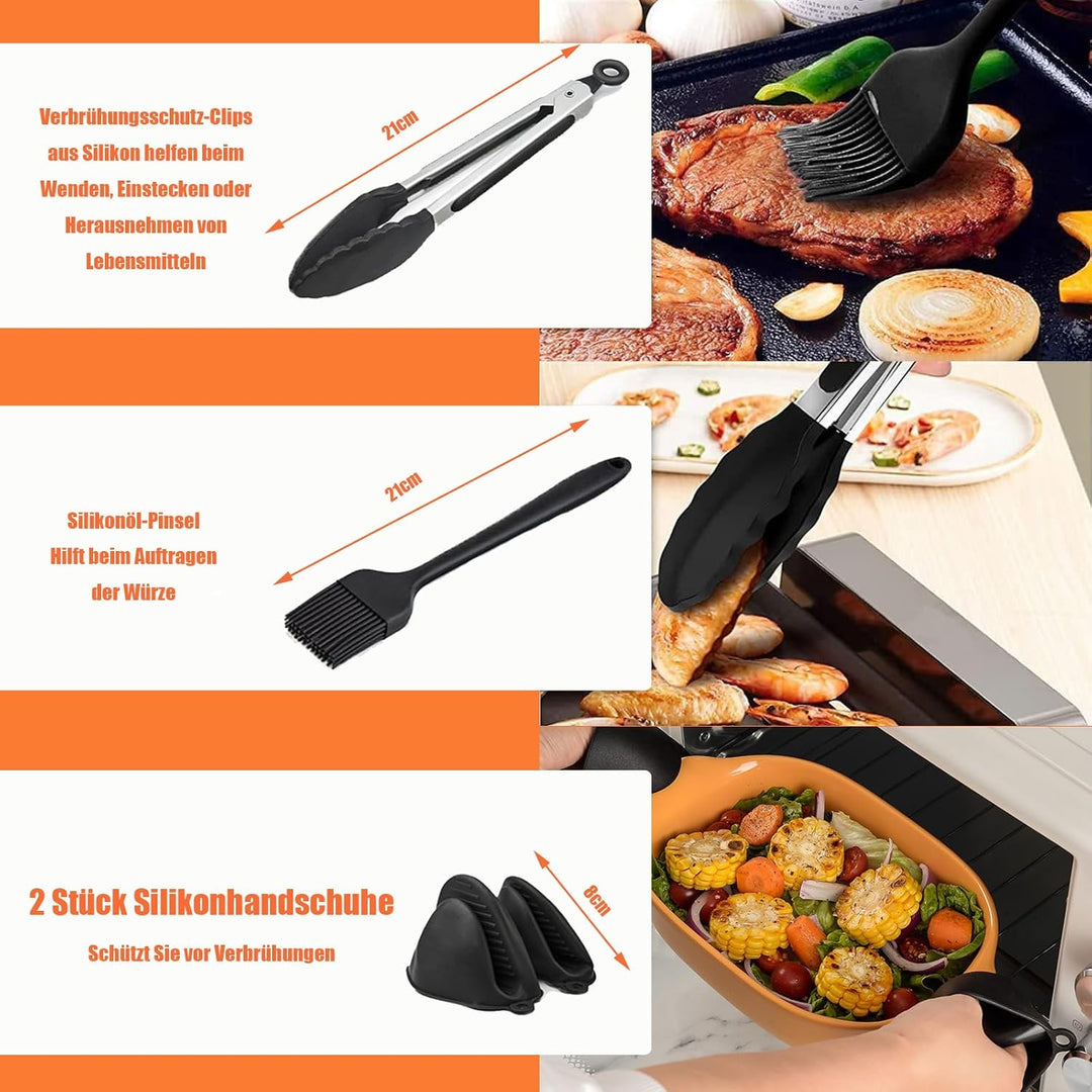 Heissluftfritteuse Zubehör für Ninja Double Stack Heissluftfritteuse 7,6 L Airfryer SL300EU, Silikon