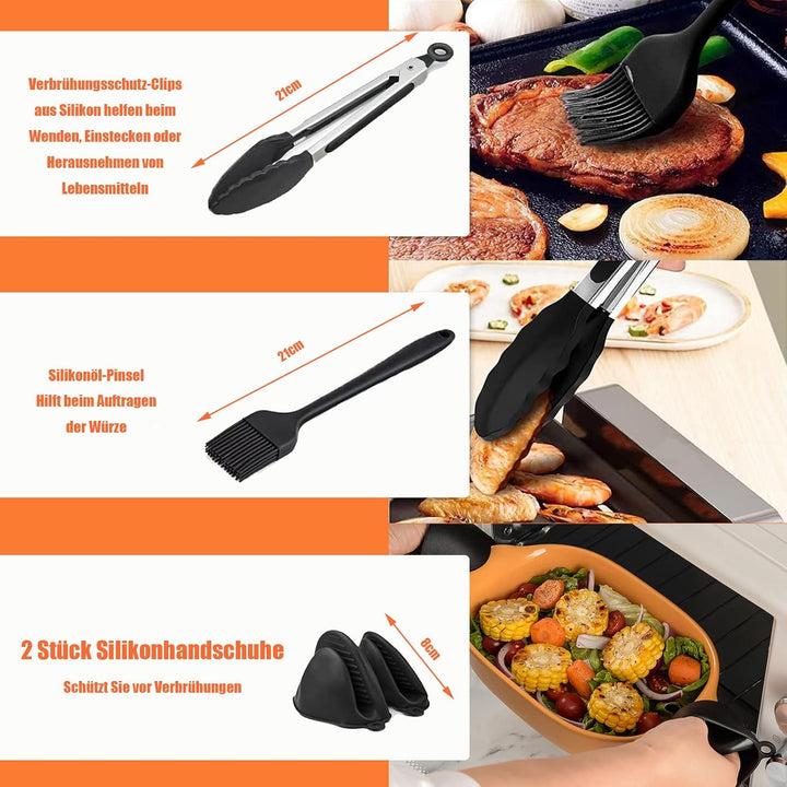 Heissluftfritteuse Zubehör für Ninja Double Stack Heissluftfritteuse 7,6 L Airfryer SL300EU, Silikon