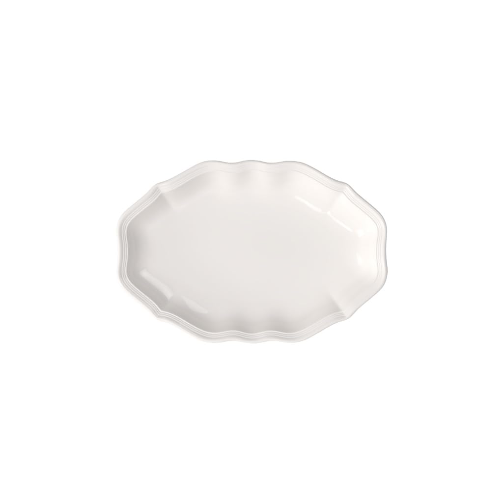 Villeroy und Boch Manoir Beilagenschale, 24 cm, Premium Porzellan, Weiss