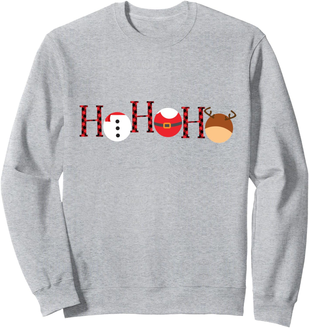 Weihnachten Ho Ho Ho mit niedlichen Santa Schneemann Sweatshirt