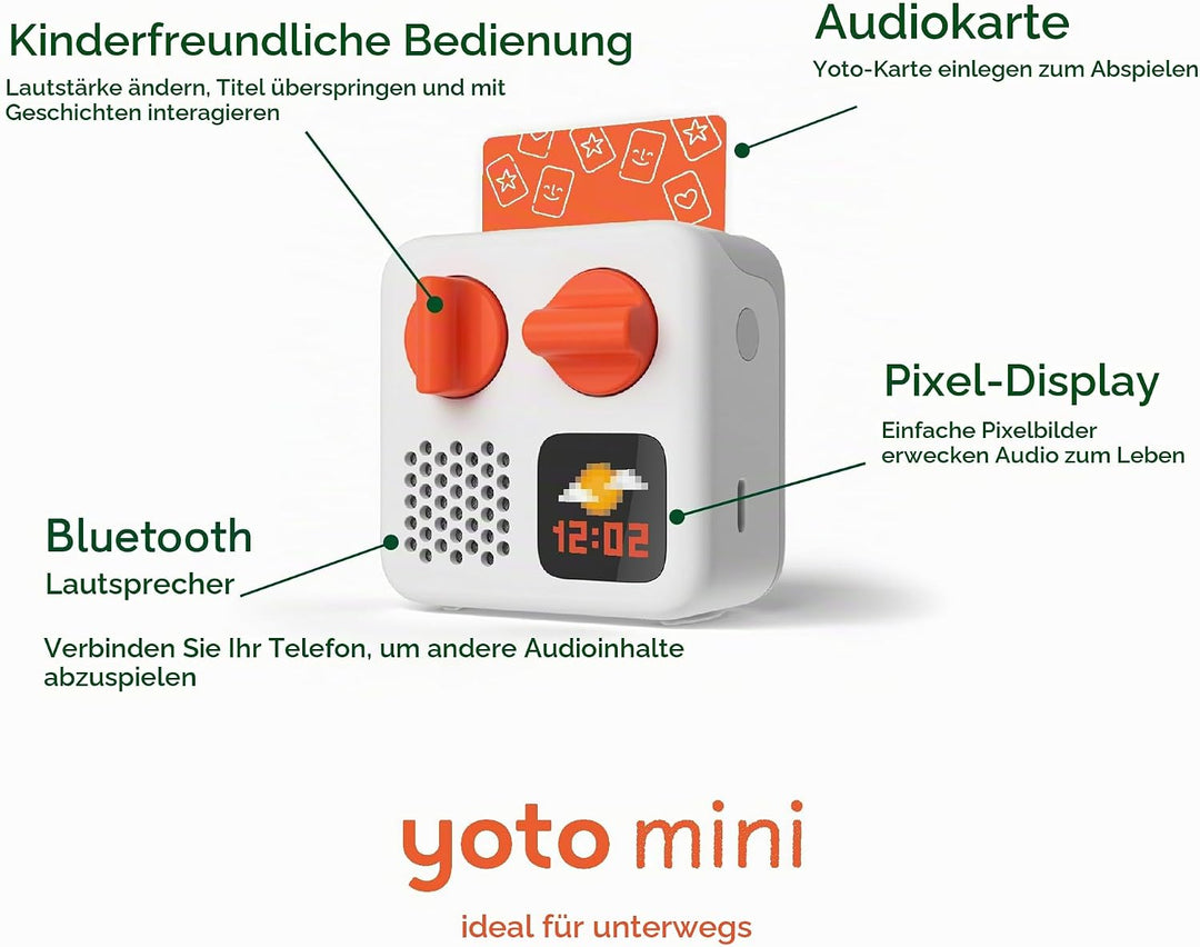 Yoto Mini (2024 Edition) + Gruffalo Bundle – Kids Screen-Free Bluetooth Audio Player, All-in-1 Trave