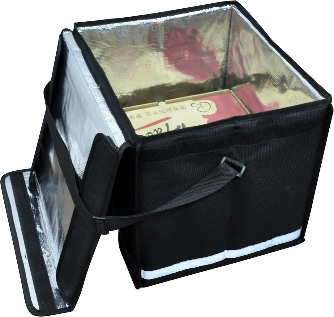 Delivery Bag Store Sicherheit – Reflektierende Einsätze für Sicherheit bei Nacht (schwarz), Schwarz