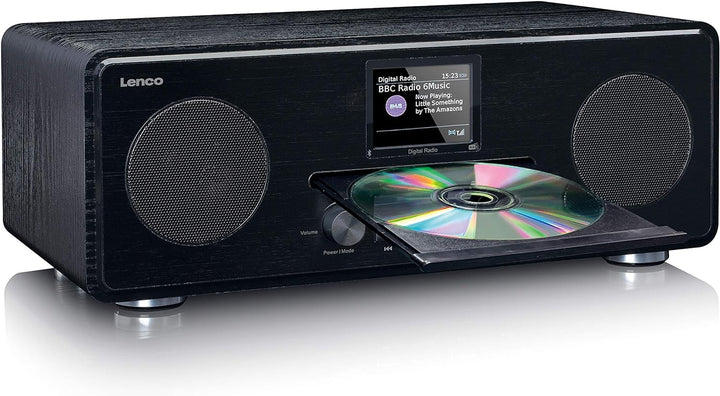 Lenco DAR-061 Dab+ CD Radio - Bluetooth 5.0 - Dab+ und FM PLL-Empfänger - LCD-Display - Zwei Stunden