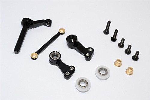 GPM for Tamiya CC01 Tuning Teile Aluminium Steering Assembly - 1 Set Black