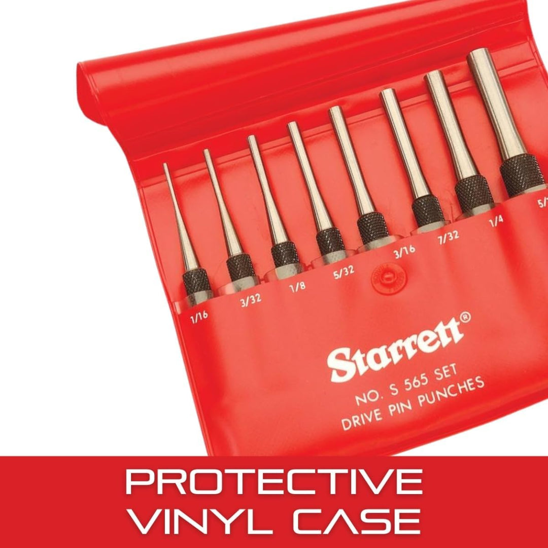 Starrett S565PC Splintenstanzer Set (8-teilig) 8 Piece Set, 8 Piece Set
