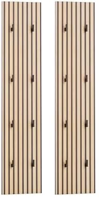 Schildmeyer Alexa Hakenpaneel 157194, Akustikpaneel Optik, 24,5 x 2,6 x 109,0 cm (Packung mit 2) Hak