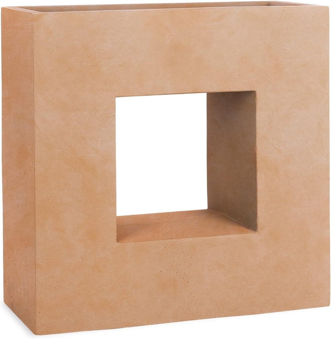 Pflanzwerk® Pflanzkübel Vista Terrakotta 66x66x28cm *Frostbeständiger Blumenkübel* *UV-Schutz* *Qual