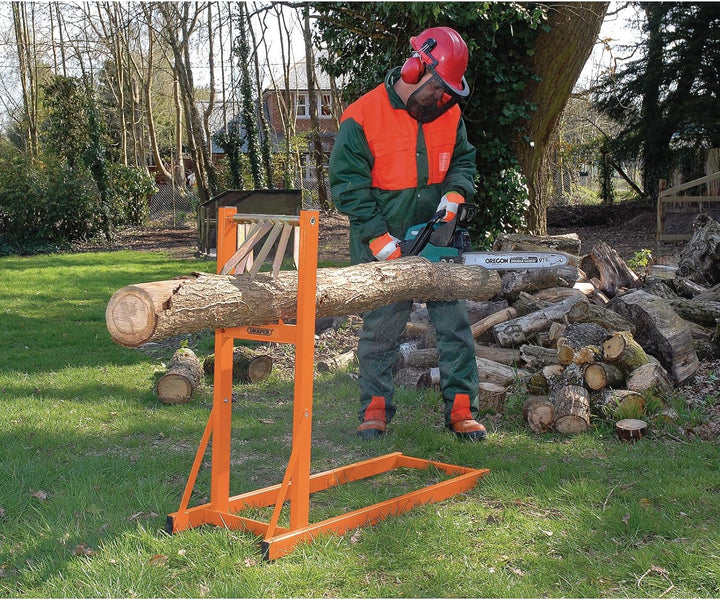 Draper Log stehen für Kettensäge, Holz, orange, 112.1 x 40.6 x 5.5 cm,32273, 112.1 x 40.6 x 5.5 cm