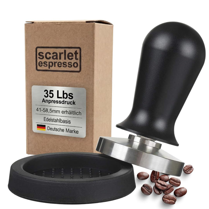 scarlet espresso | Tamper »Perfetto« für Barista; auf 35 lbs Anpressdruck kalibiriert; mit Alu- oder