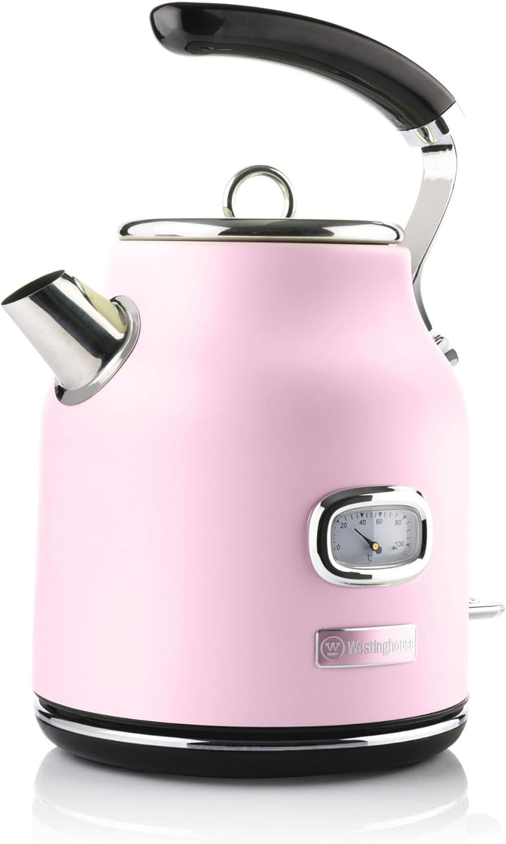 Westinghouse Retro Wasserkocher Kocher Für Wasser Mit Temperatur & Wasserstandsanzeige, Mit Kalkfilt