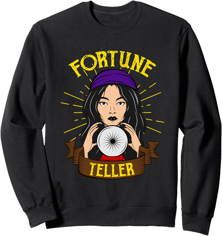 Wahrsagerin Tierkreiszeichen Tarotkarte Lesen Orakel Vorhers Sweatshirt