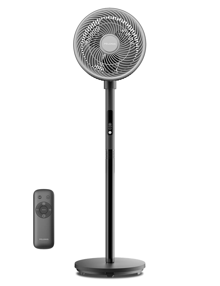 PELONIS Standventilator mit Fernbedienung Touch Display 3D Zirkulation 36.5dB Leise 10m Luftstrom Hö