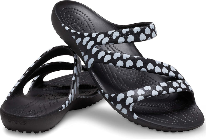 Crocs Damen Kadee Ii W Sandalen 36/37 EU Black White, 36/37 EU Black White