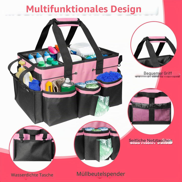 Boczif Reinigungs-Caddy-Tasche, tragbar, mit Griff, Schultergurten und Abnehmbarer Trennwand, Werkze