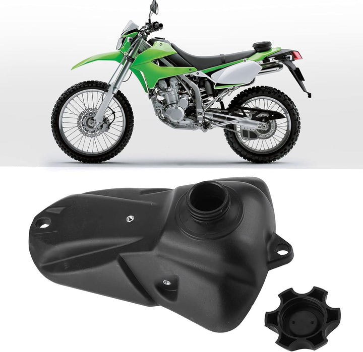KIMISS Motorrad Benzintank, 4L Fassungsvermögen Benzintank Benzintank mit Deckel Benzinhahn Hartplas