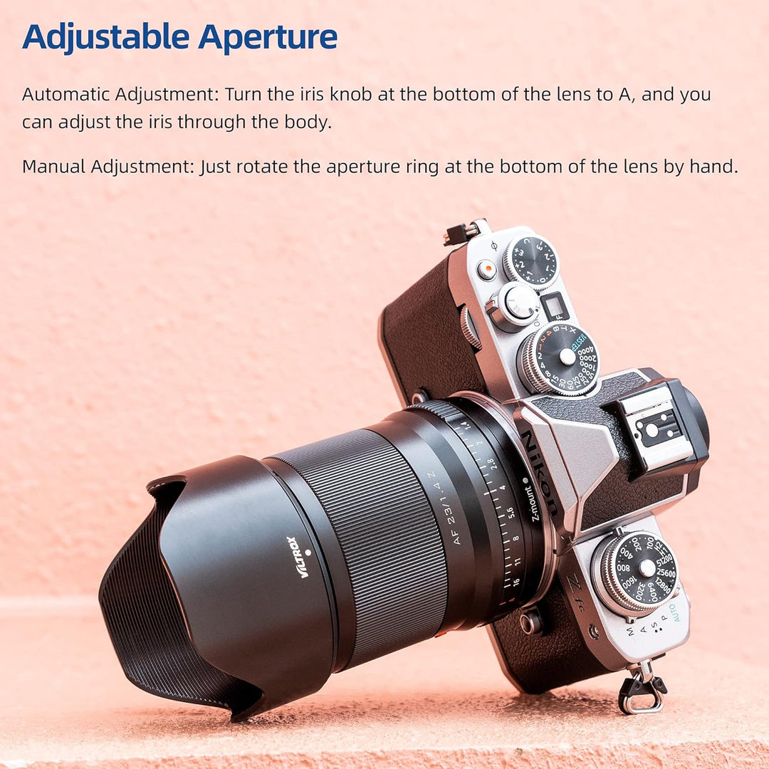 VILTROX 23mm F1.4 Z Grosse Blende APS-C Autofokus Objektiv Unterstützen Sie die Augenkontrolle Prime