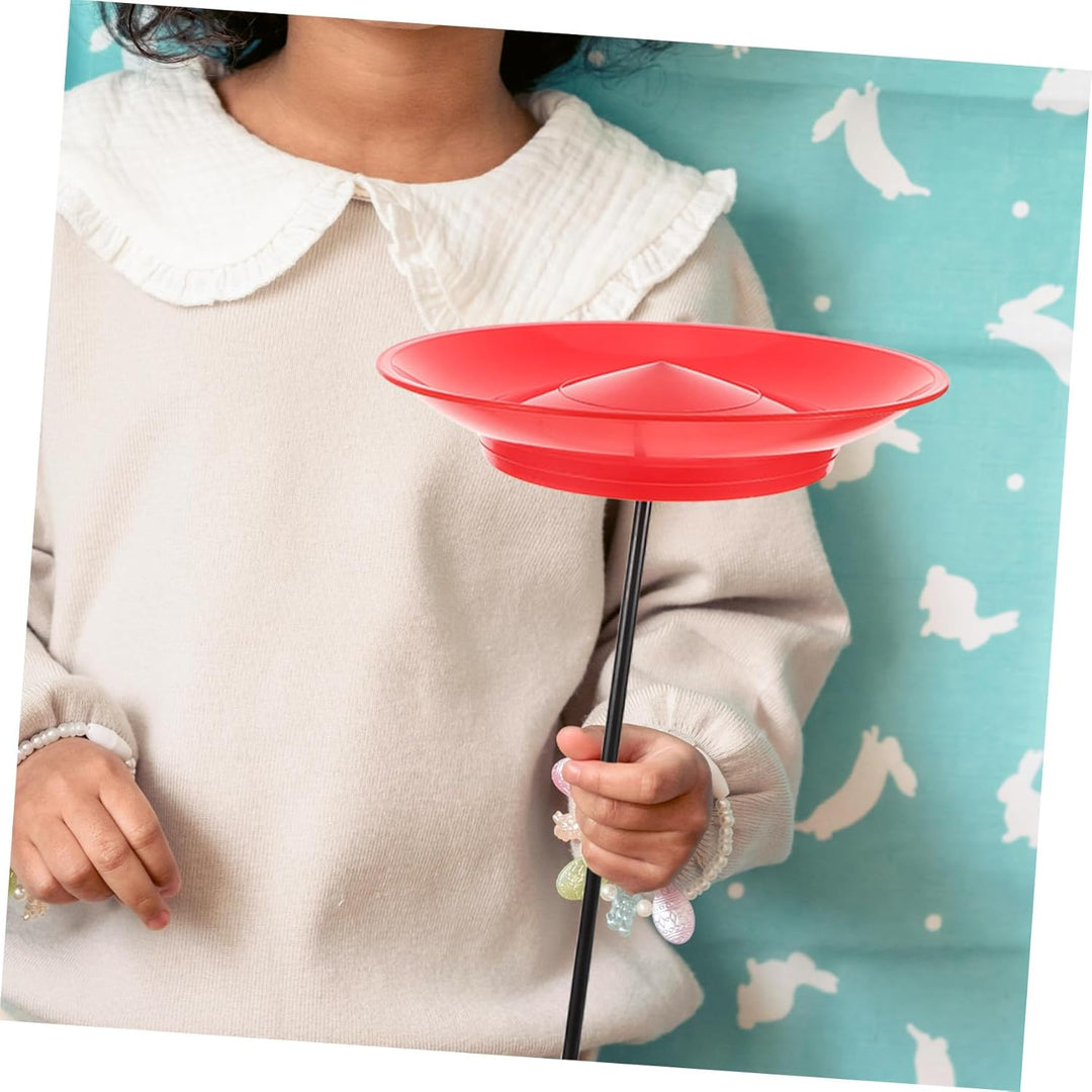 Toyvian Juggling Plates mit Stab Circus Performance Teller für Anfänger und Balance Juggling Prop fü