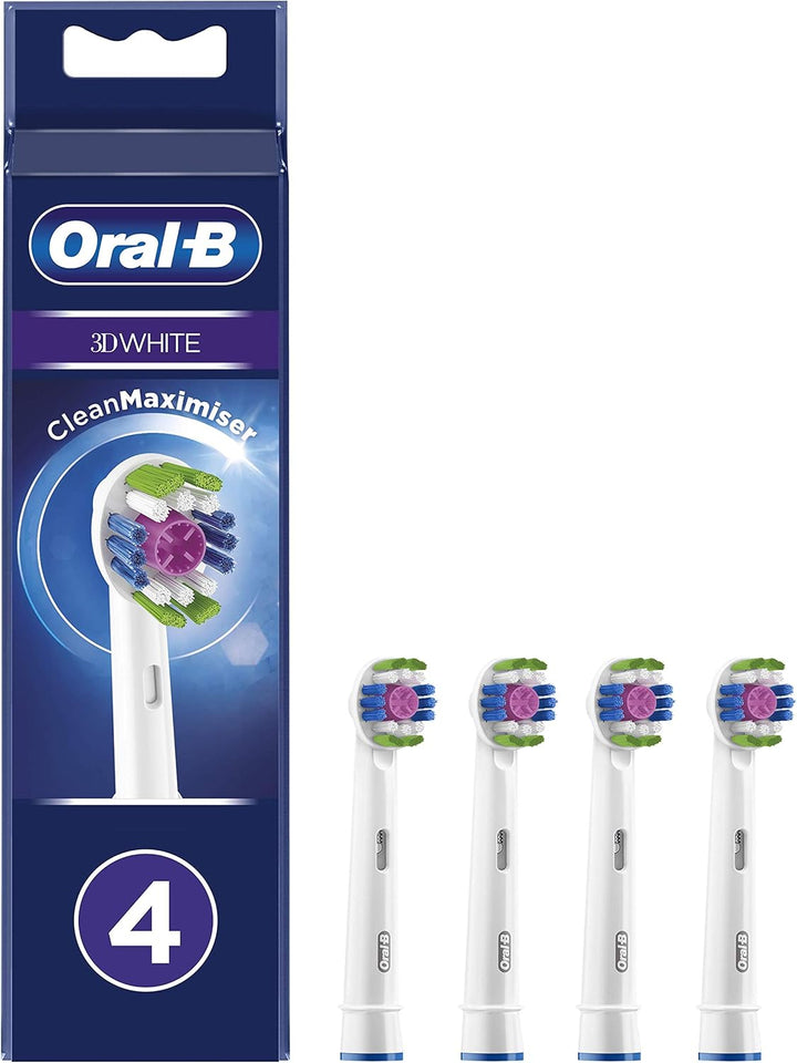 Oral-B 3D White, b眉rsten f眉r elektrische Zahnb眉rste mit CleanMaximiser-Technologie, 4 St眉ck. Weiss 4