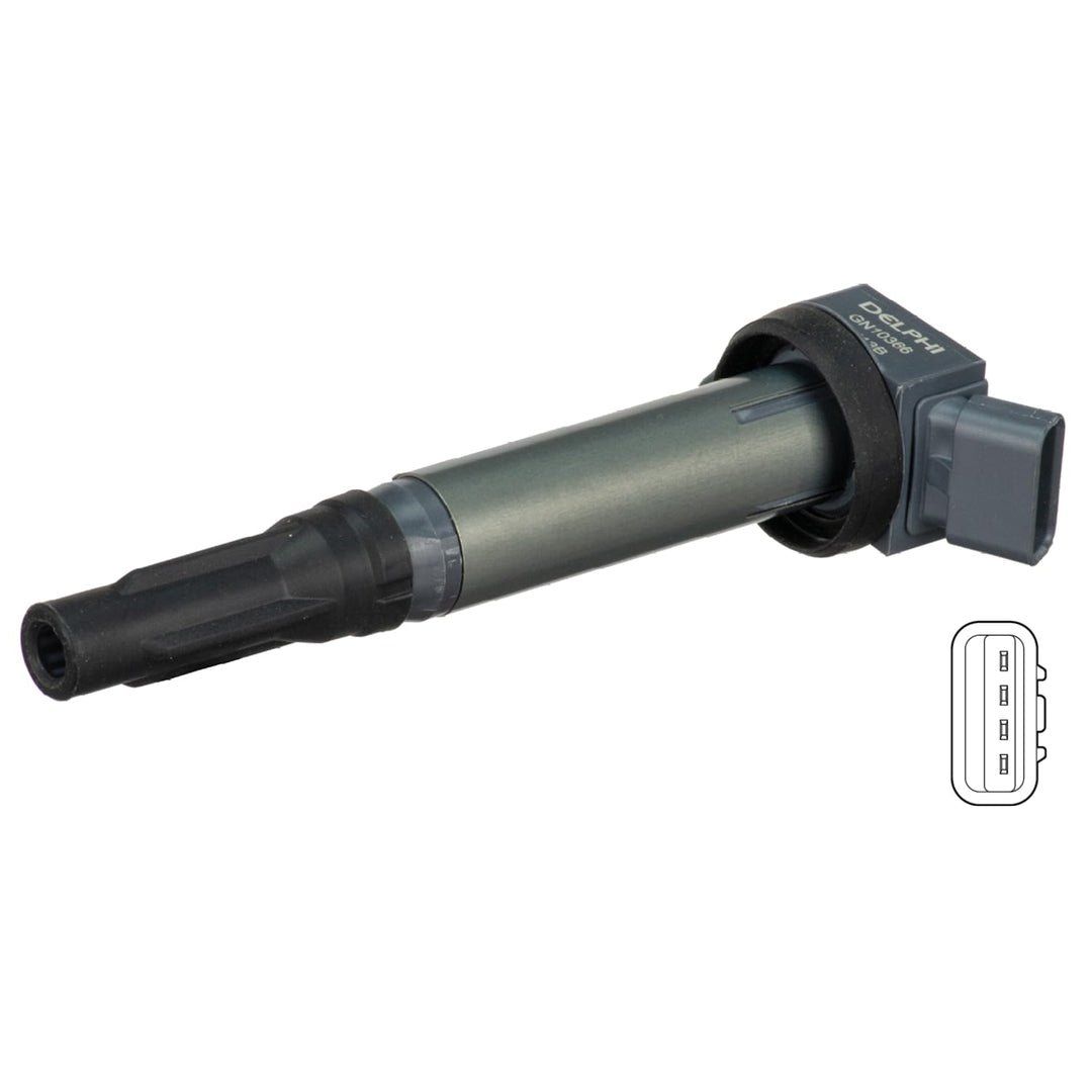 DELPHI GN10366-12B1 Zündspule 12V für TOYOTA Yaris Schrägheck (P9) 9091902257 9091902250 9091902255