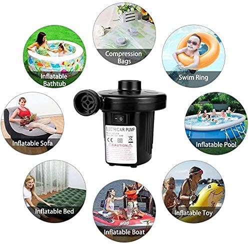 Elektrische Luftpumpe - HOSPAOP Luftmatratze Pumpe 2 in 1 Inflate und Deflate Portable Elektropumpe