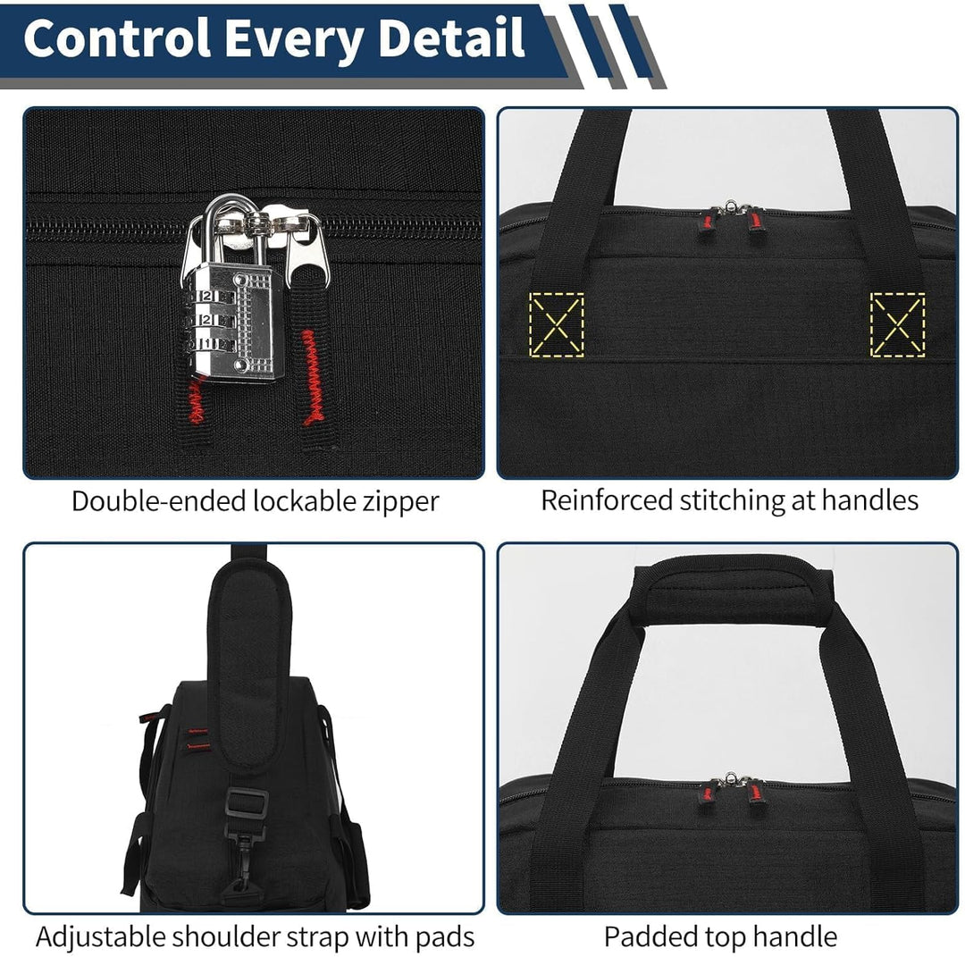 Kleine Sporttasche mit Nassfach - 35×20×20cm Handgepäck, Mini Duffle Bag mit Mehreren Fächern für Sp